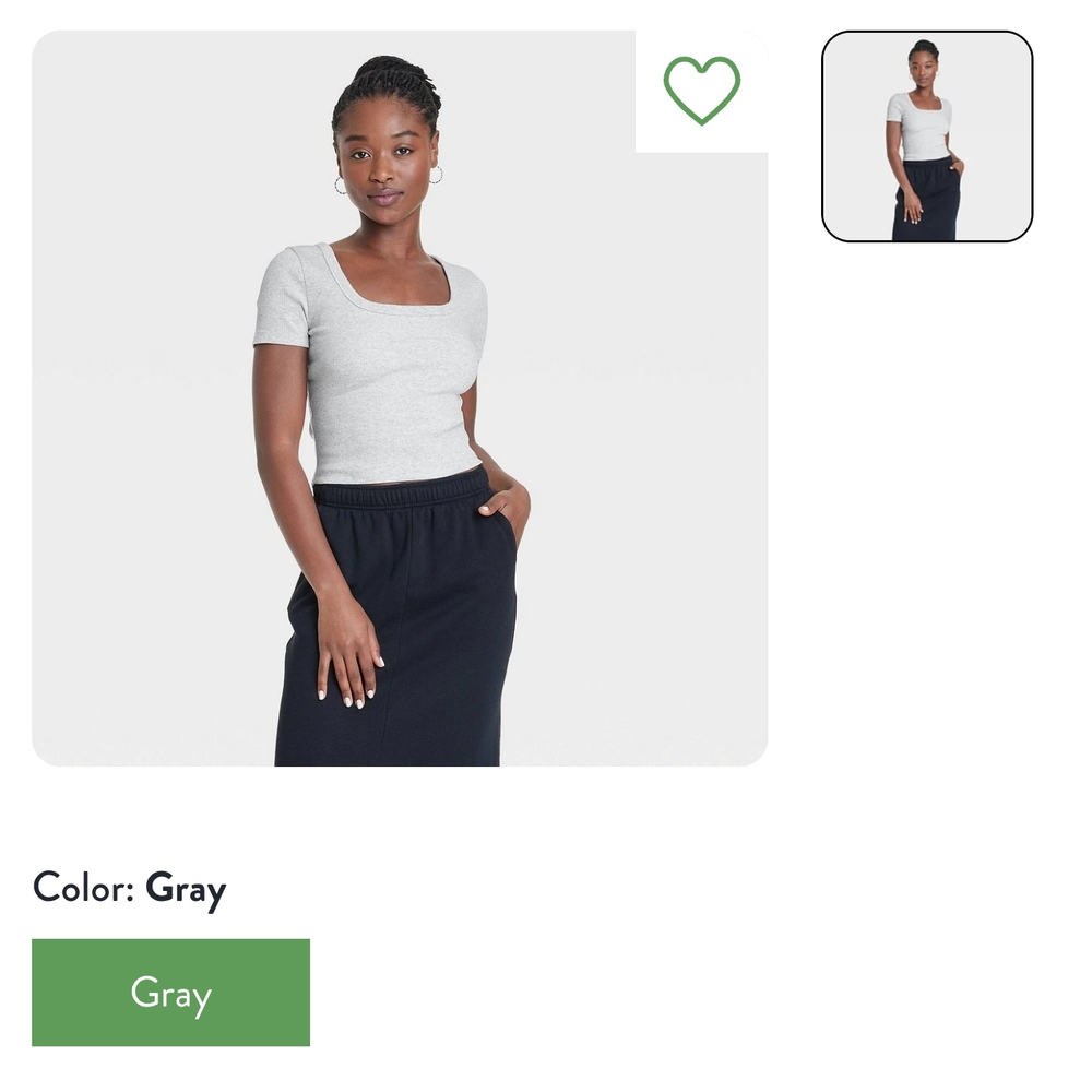 Gray Women's Top
